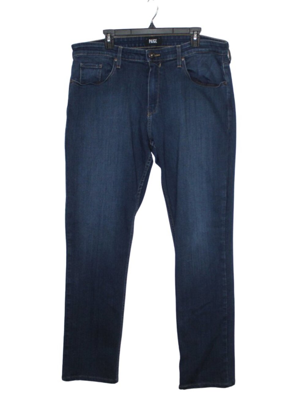 Paige mens jeans size 38 dark wash Federal vintage slim straight stretchy casual